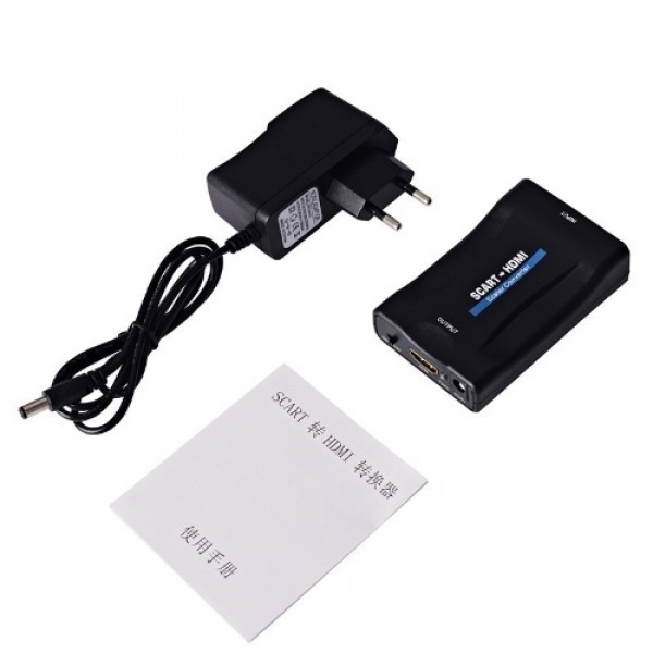 High Definition SCART To HDMI Broom Head Video Transverter