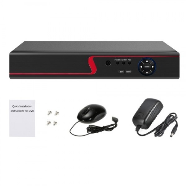 4CH 1080P Full High Definition Hybrid AHD/Analog/TVI/CVI/ CCTV Digital Video Recorder DVR for Security Surveillance System, No H