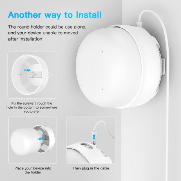 Outlet Wall Mount Holder for Google Nest WiFi Point Easy Installation and No Cord Clutter Holder Bracket No Screws, White, 3 Pac