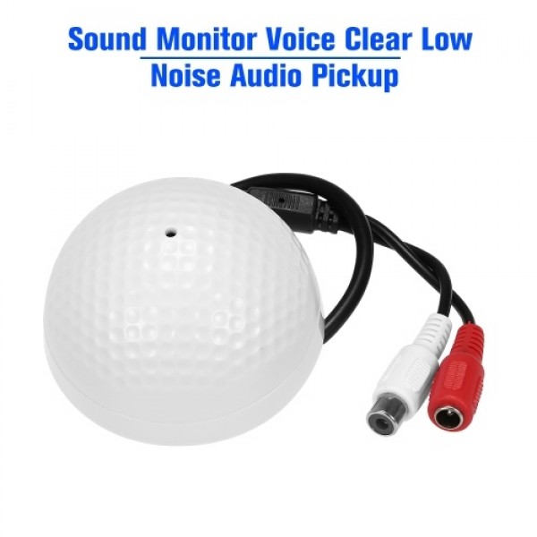 Sound Monitor Voice Clear Low Noise Audio Pickup Microphone for CCTV Video Surveillance Security Camera