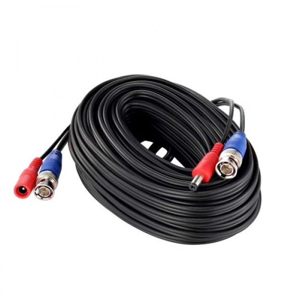 60ft /18.3m 2-in-1 Video Power CCTV Cable