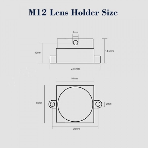 Mixed 4pcs M12 MTV &amp; 4pcs CS Metal Lens