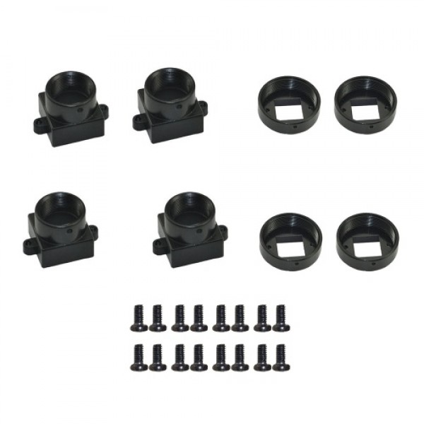 Mixed 4pcs M12 MTV &amp; 4pcs CS Metal Lens