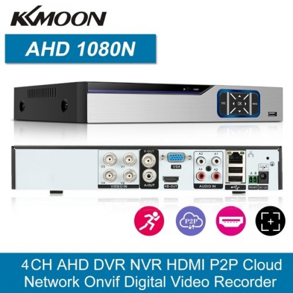 4CH 1080P Full High Definition Hybrid AHD/ONVIF IP/Analog/TVI/CVI/ DVR CCTV Digital Video Recorder