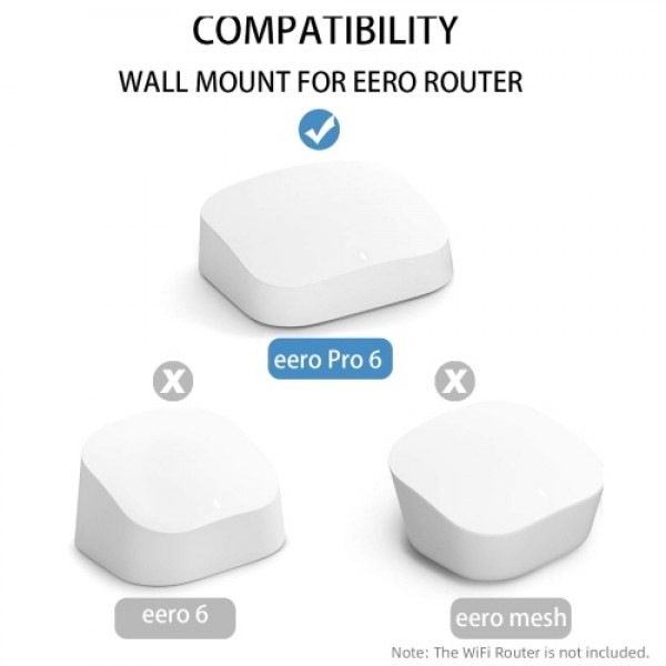 2PCS DF-1093 Wall Mount Holder Wall Mounting Holder Stand Bracket Compatible with EERO Pro 6 WiFi