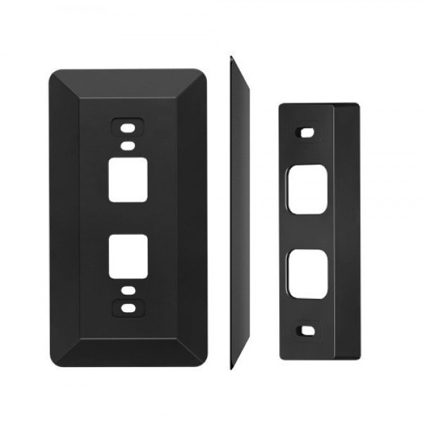 Wall Plate Come with L35°/R35 ° Wedge Compatible With Eufy  Battery Video Doorbell 2K HD Resolution (Battery -Powerd), Plastic M