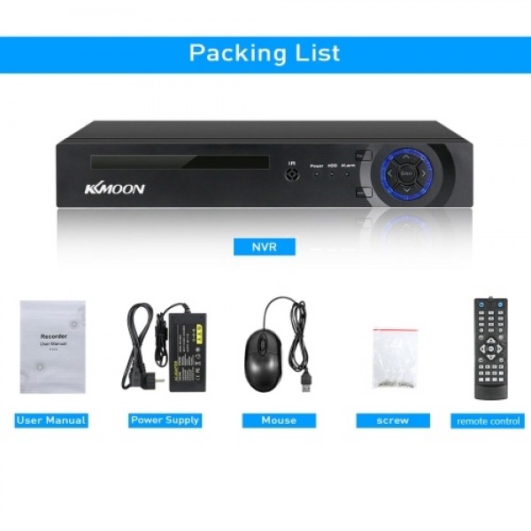 8CH NVR POE Network Video Recorder Supported 4CH 5MP,8CH 4MP/3MP/1080P Any IP Camera