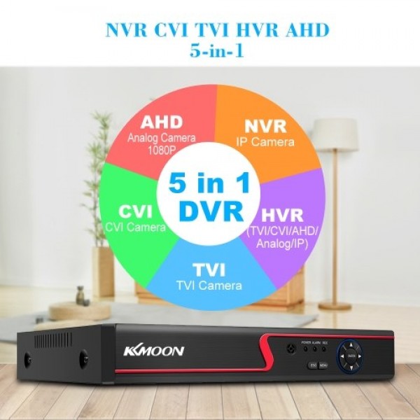 4CH 1080P Full High Definition Hybrid AHD/Analog/TVI/CVI/ DVR CCTV Digital Video Recorder