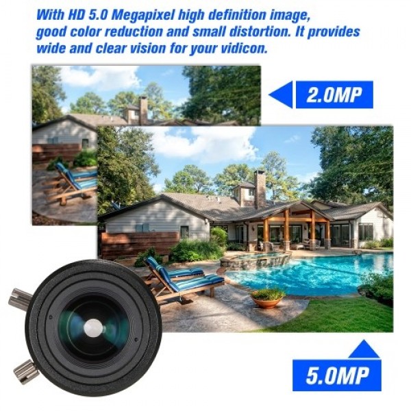 5.0 Megapixel Varifocal 6-22mm  Manual Focus Zoom 1/2.5"CCTV Camera Lens For Security Cameras