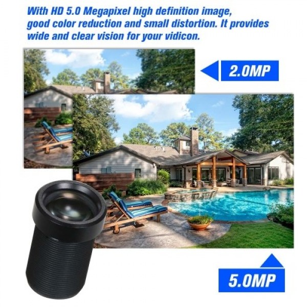 HD 5.0 Megapixel Action Camera Lens 25mm IR Lens M12 Mount CCTV MTV Board Lens