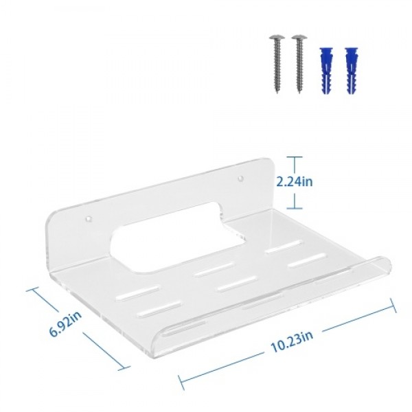 1 Pack Acrylic Wall Mount Bracket Compatible with TP-Link WiFi 6 Router AX1800 (Archer AX21) / AX3000 (Archer AX50), Transparent