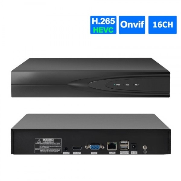 16CH Channel 1080P NVR Network Video Recorder Support for CCTV Security Surveillance System (Hard Drive Not Included)