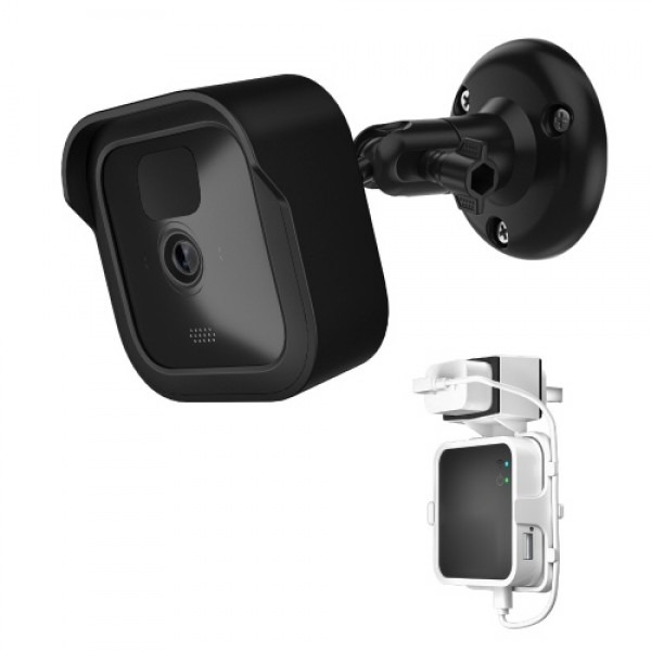 2pcs DF1079+1021+DF1005 Outdoor Security Wall Mount Plus Weatherproof Protective Cover and 360 Degree Adjustable Mount Lock for 