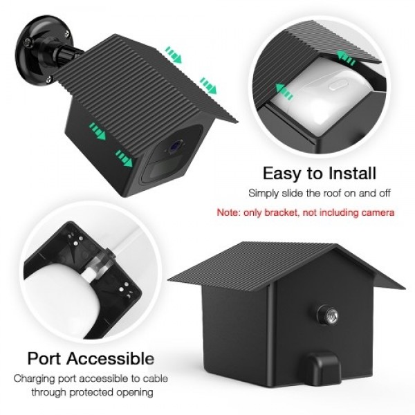 Protective Case for ARLO GO Camera Case Wall Mount Bracket Adjustable Protective Cover with Plastic Bracket Indoor and Outdoor U