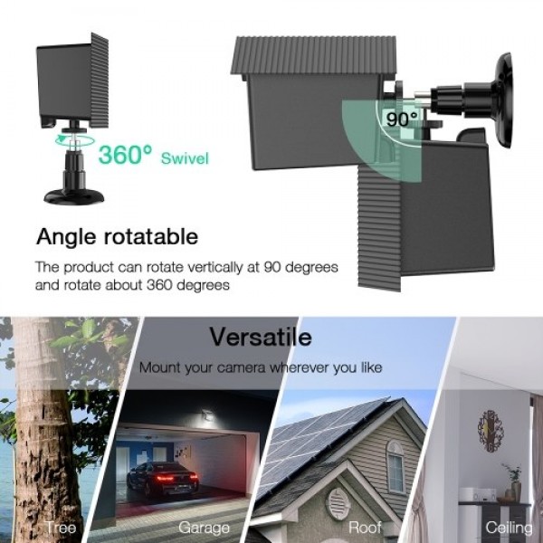 Protective Case for ARLO GO Camera Case Wall Mount Bracket Adjustable Protective Cover with Plastic Bracket Indoor and Outdoor U