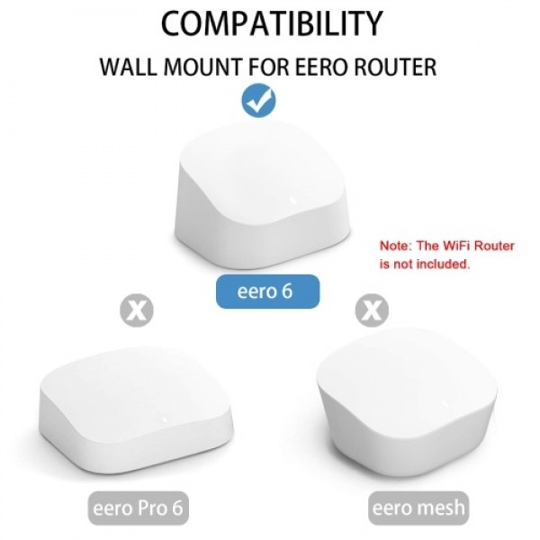 1PCS DF-1092 Wall Mount Holder Wall Mounting Holder Stand Bracket Compatible with EERO 6 WiFi