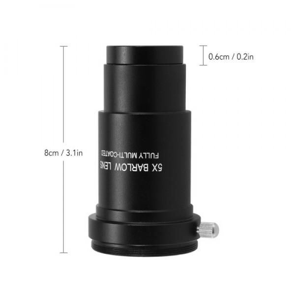 5X Barlow Eyepiece 1.25INCH Astronomical Telescope Eyepiece