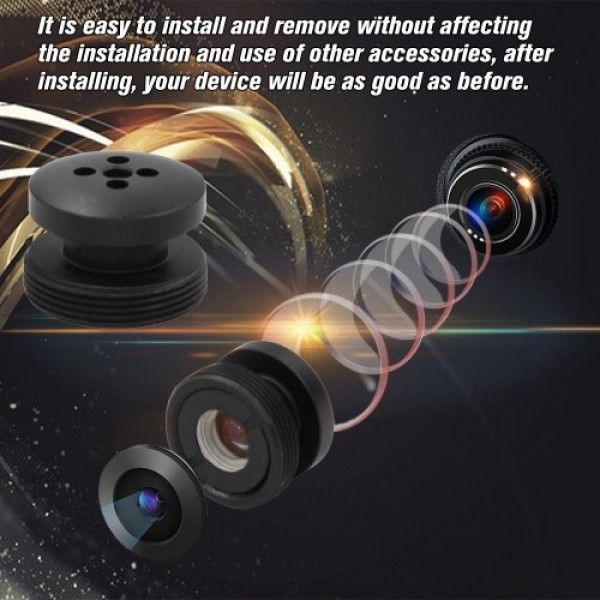 3.7mm M12 Button Lens M12 Mount, 1.3 Megapixel 80degree Horizontal Viewing Angle F2.0 fixed Iris for CCTV Cameras