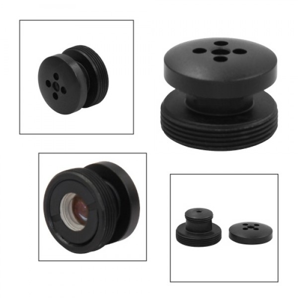 3.7mm M12 Button Lens M12 Mount, 1.3 Megapixel 80degree Horizontal Viewing Angle F2.0 fixed Iris for CCTV Cameras