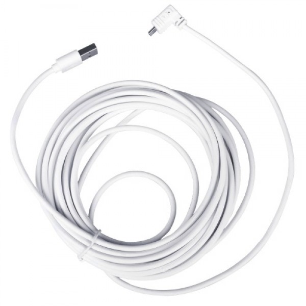 Weatherproof Power Cable 6M/20ft Length Cable,White