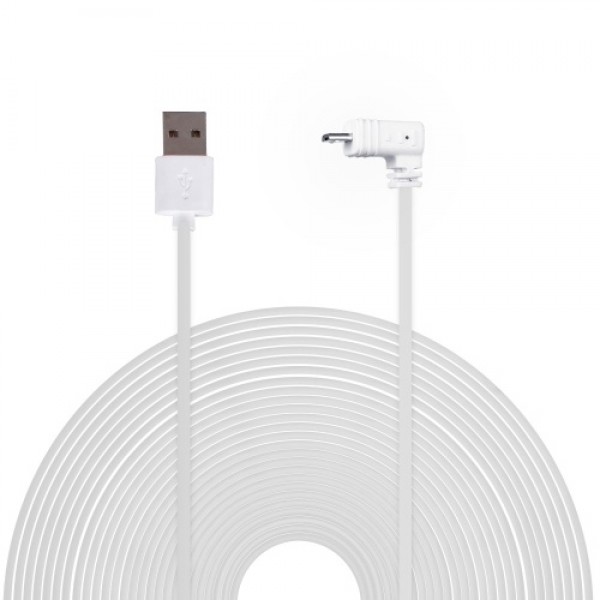 Weatherproof Power Cable 6M/20ft Length Cable,White