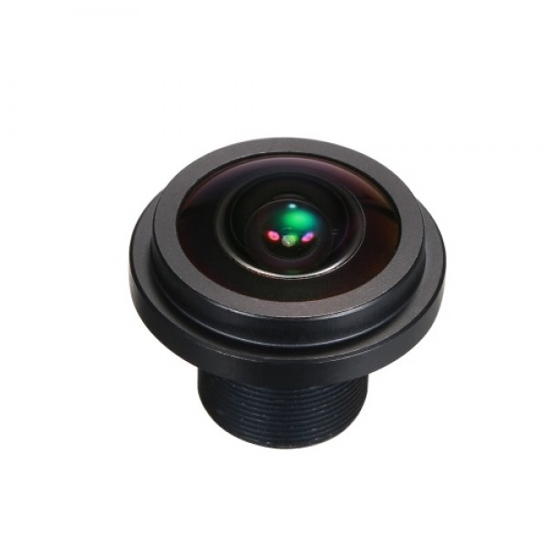 1.7mm Fisheye Lens HD 5.0 Megapixel M12 Mount 1/2.5" F2.0 For CCTV IP Camer