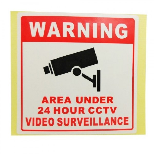 PVC Home CCTV Video Surveillance Security Camera Alarm Sticker