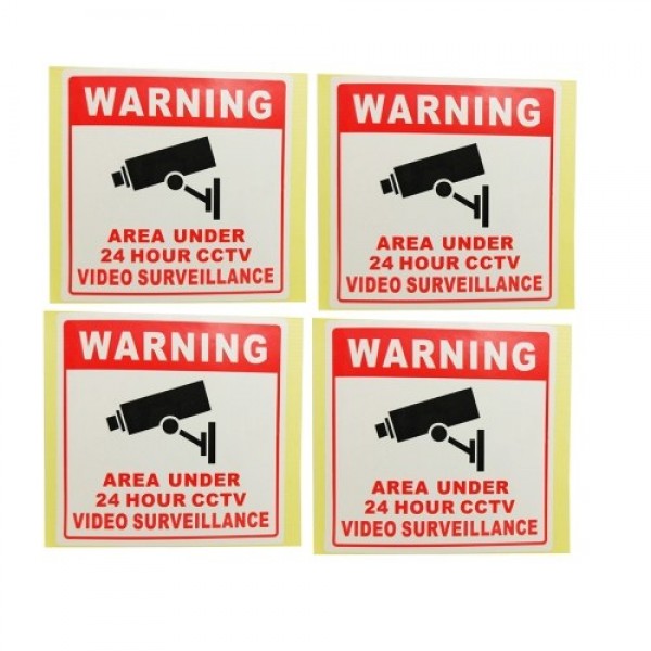 PVC Home CCTV Video Surveillance Security Camera Alarm Sticker