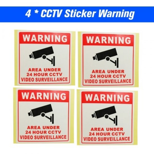 PVC Home CCTV Video Surveillance Security Camera Alarm Sticker