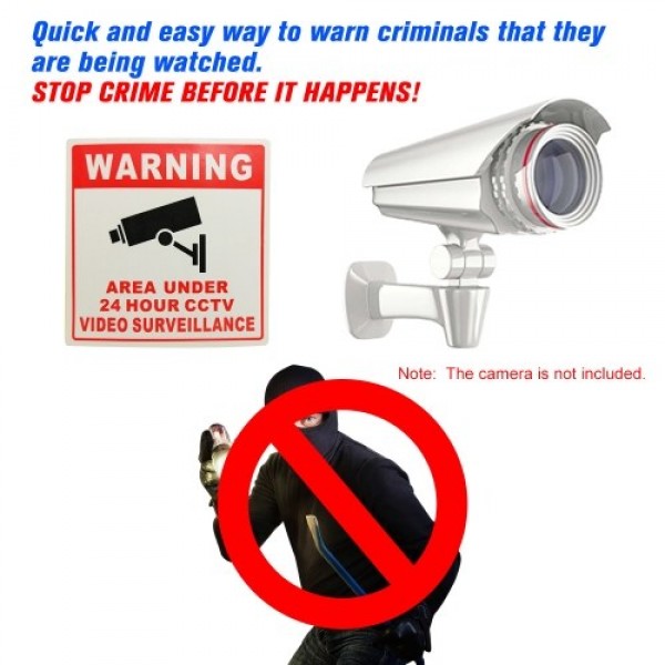 PVC Home CCTV Video Surveillance Security Camera Alarm Sticker