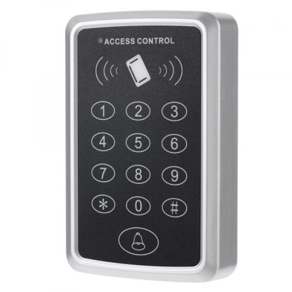 125KHz Single Door Proximity RFID Card Access Control System Keypad Include 10pcs ID Keyfobs