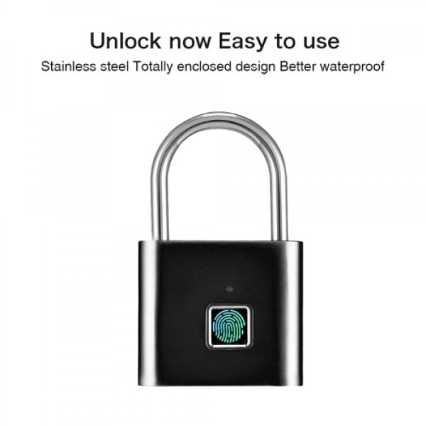 Smart Fingerprint Padlock Small Size Padlock Cabinet Fingerprint Lock Mini Fingerprint Lock