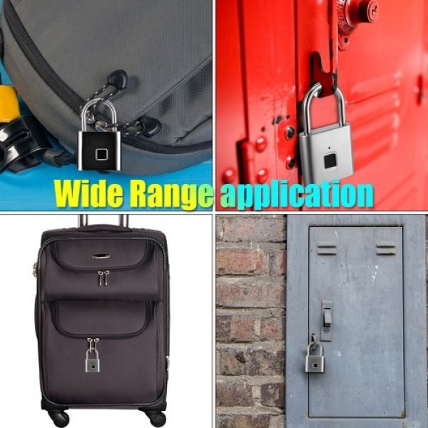 Smart Fingerprint Padlock Small Size Padlock Cabinet Fingerprint Lock Mini Fingerprint Lock