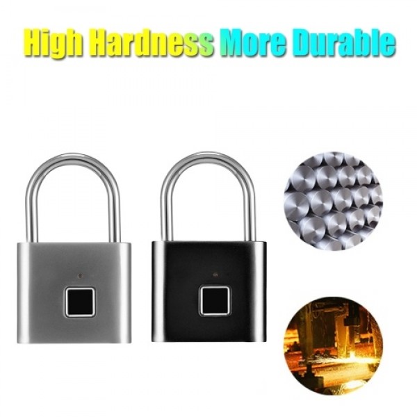 Smart Fingerprint Padlock Small Size Padlock Cabinet Fingerprint Lock Mini Fingerprint Lock