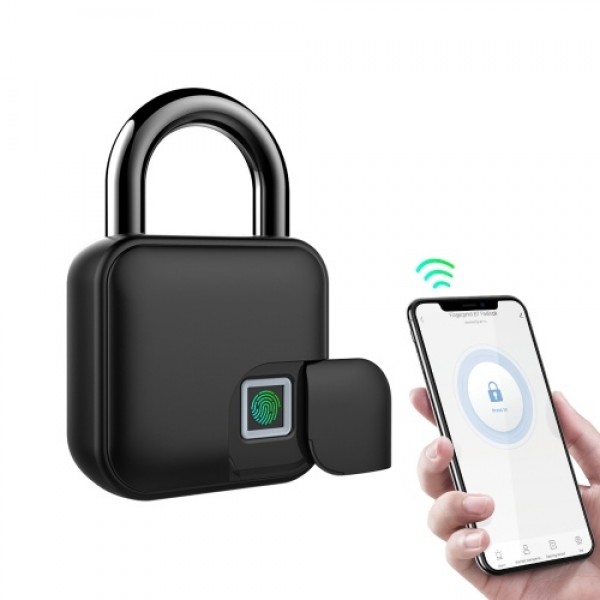 Smart Padlock Fingerprint &amp; APP Unlocking 300mAh Rechargeable Fingerprint BT Lock