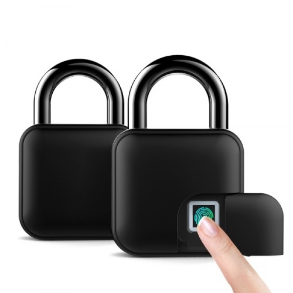 Smart Padlock Fingerprint &amp; APP Unlocking 300mAh Rechargeable Fingerprint BT Lock