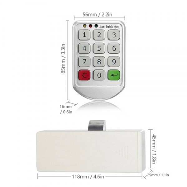 Electronic Cabinet Lock Keypad Lock