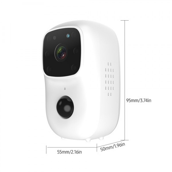 Smart Video Doorbell Camera Door Bell with 170° View Night Vision Motion Detection 2 Way Audio Phone App Easy Installation Direc