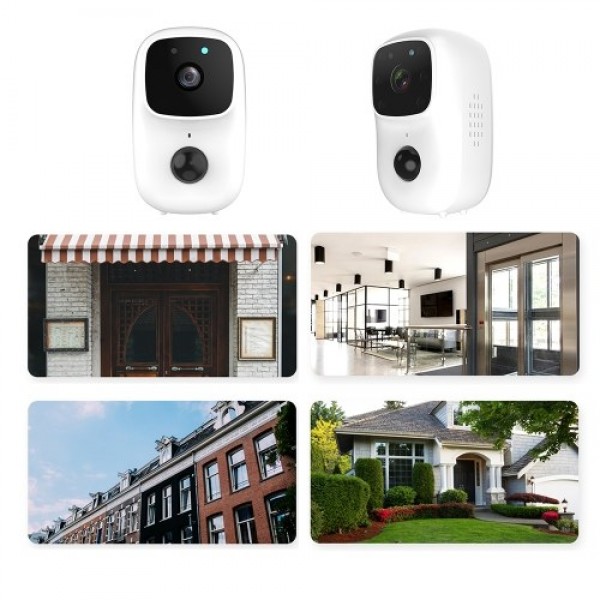 Smart Video Doorbell Camera Door Bell with 170° View Night Vision Motion Detection 2 Way Audio Phone App Easy Installation Direc