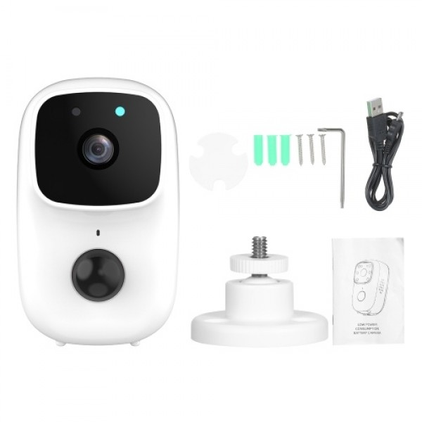 Smart Video Doorbell Camera Door Bell with 170° View Night Vision Motion Detection 2 Way Audio Phone App Easy Installation Direc