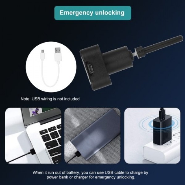 Smart Keyless Fingerprint Cabinet Lock (LEFT)