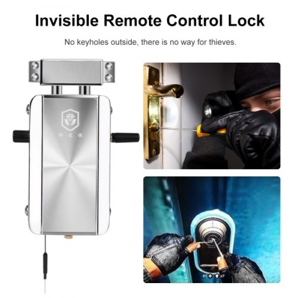 Intelligent BT Invisible Anti-theft Security Home Door Lock Support Remote Control Switch Lock