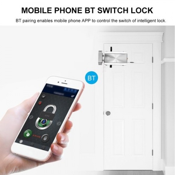 Intelligent BT Invisible Anti-theft Security Home Door Lock Support Remote Control Switch Lock