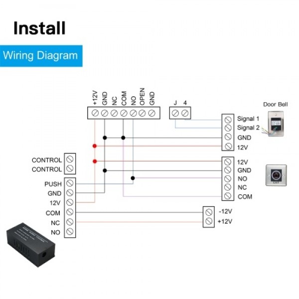 Door Access Control System Power Supply Control Switch Power Supply 3A DC 12V True Copper Coil