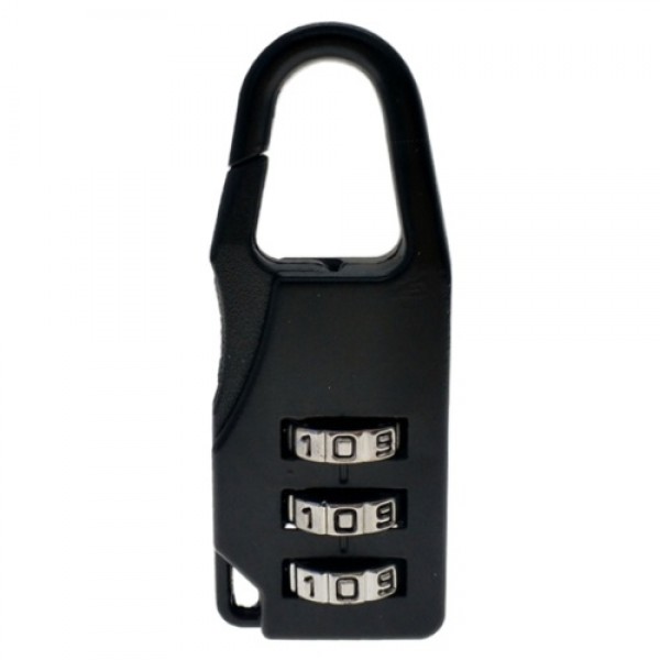 3 Dial Digit Number Code Password Combination Padlock