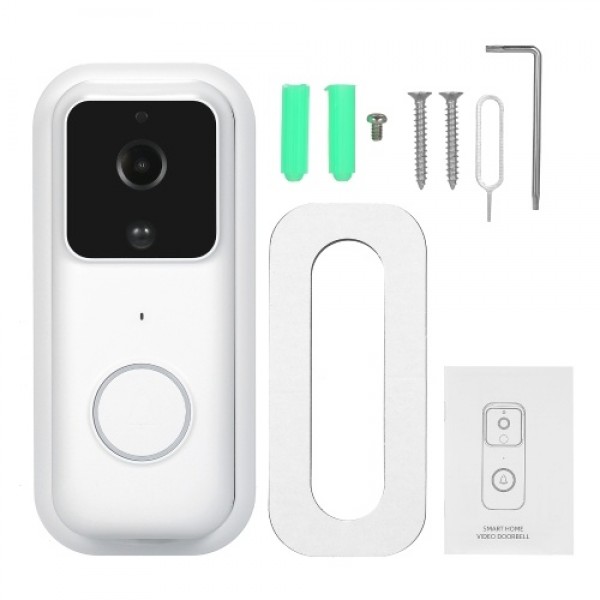 Smart Video Doorbell Camera Door Bell with 170° View Night Vision Motion Detection 2 Way Audio Phone App Easy Installation Direc