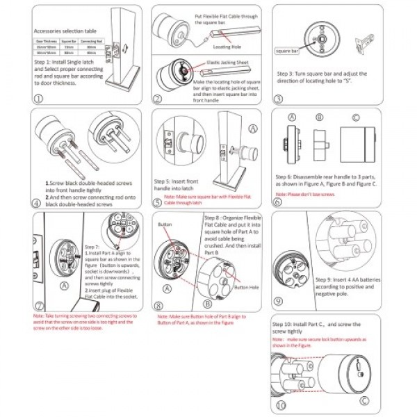 Smart Anti-theft Security Door Lock