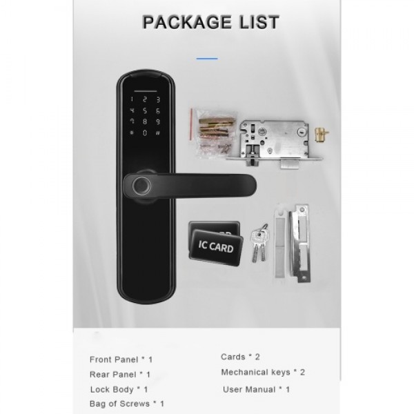 WAFU Tuya Fingerprint Lock Indoor Electronic Lock