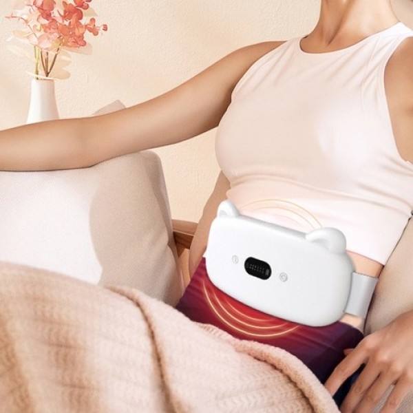 Cordless Heating Pad Period Pain Relief Electric Waist Belt Device USB Warming Waist Belt for Women and Girl 6 Temperature Setti