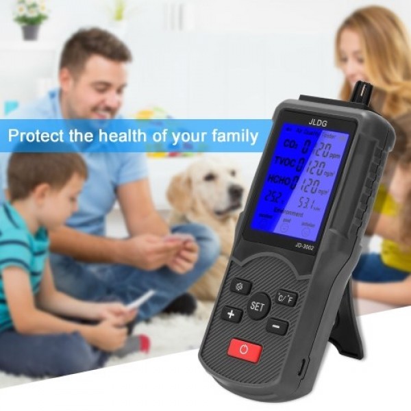 Multifunctional Air Quality Tester CO2 TVOC Meter Temperature Humidity Measuring Device